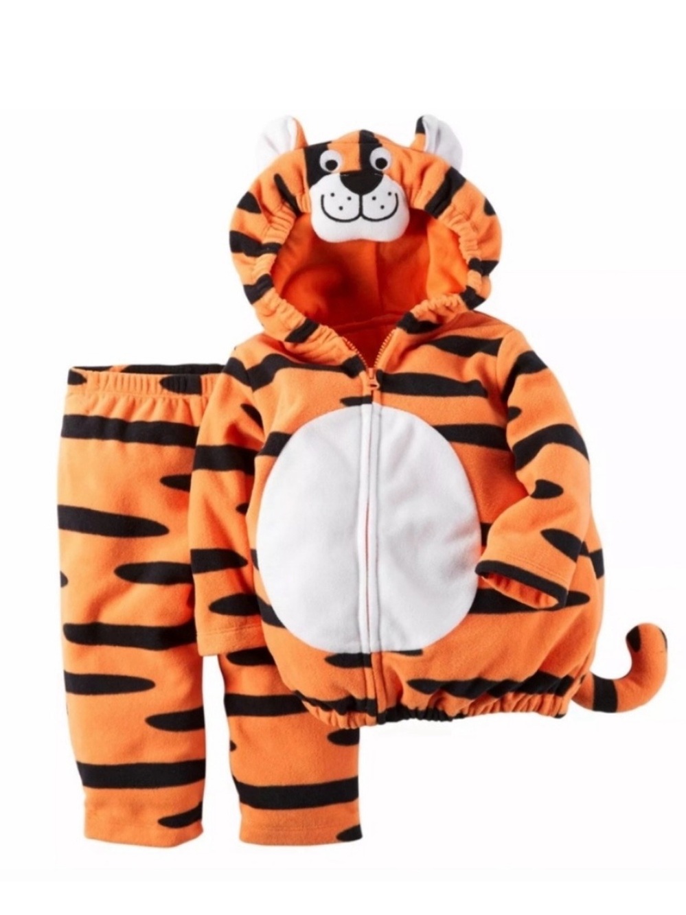 Carter's Orange and Black Tiger Hoodie & Pants Costume Set - Picture 1 of 3